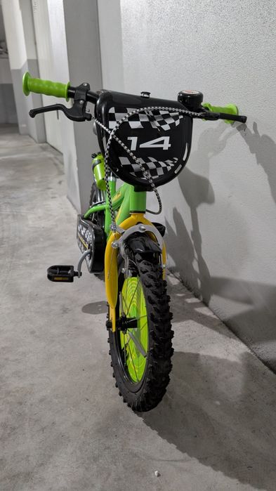 Bicicleta roda 14 verde