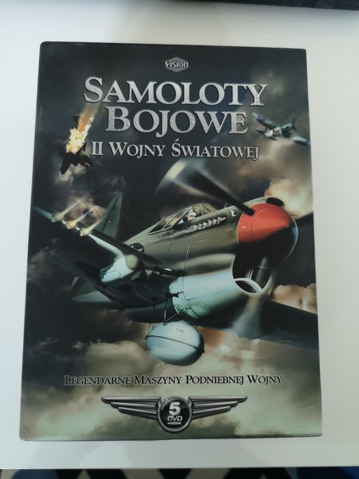 Samoloty bojowe II Wojny Światowej 5 x dvd