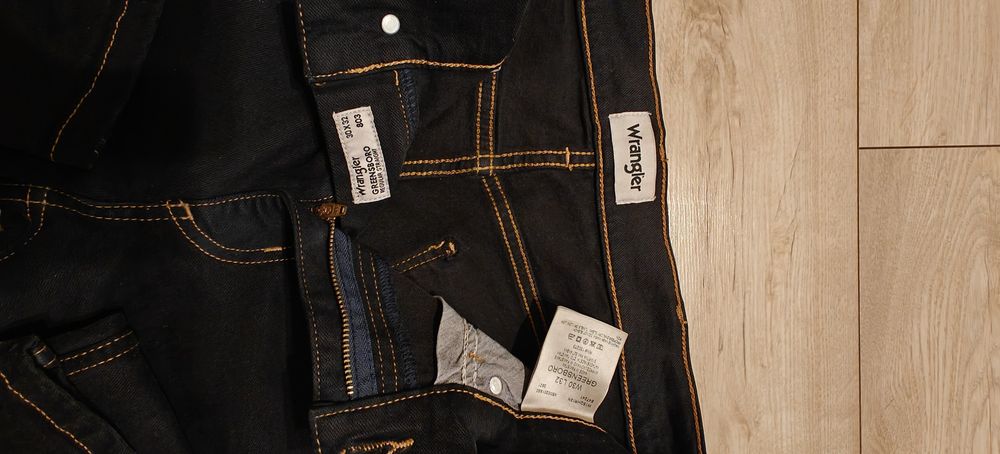 Wrangler spodnie czarne męskie