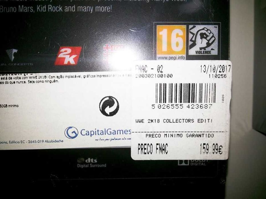 WWE Edição Especial com boneco John Cena - Jogo para PS4