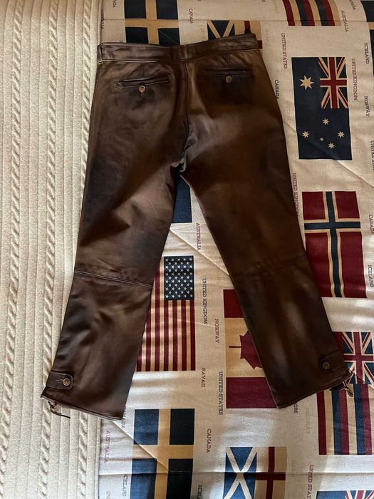 Calças Pele Polo Ralph Lauren