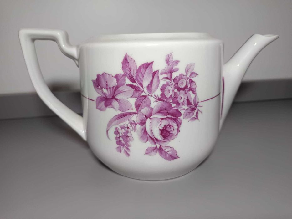 Conjunto de Bule e Açucareiro Vista Alegre – Rosa Clássico Floral