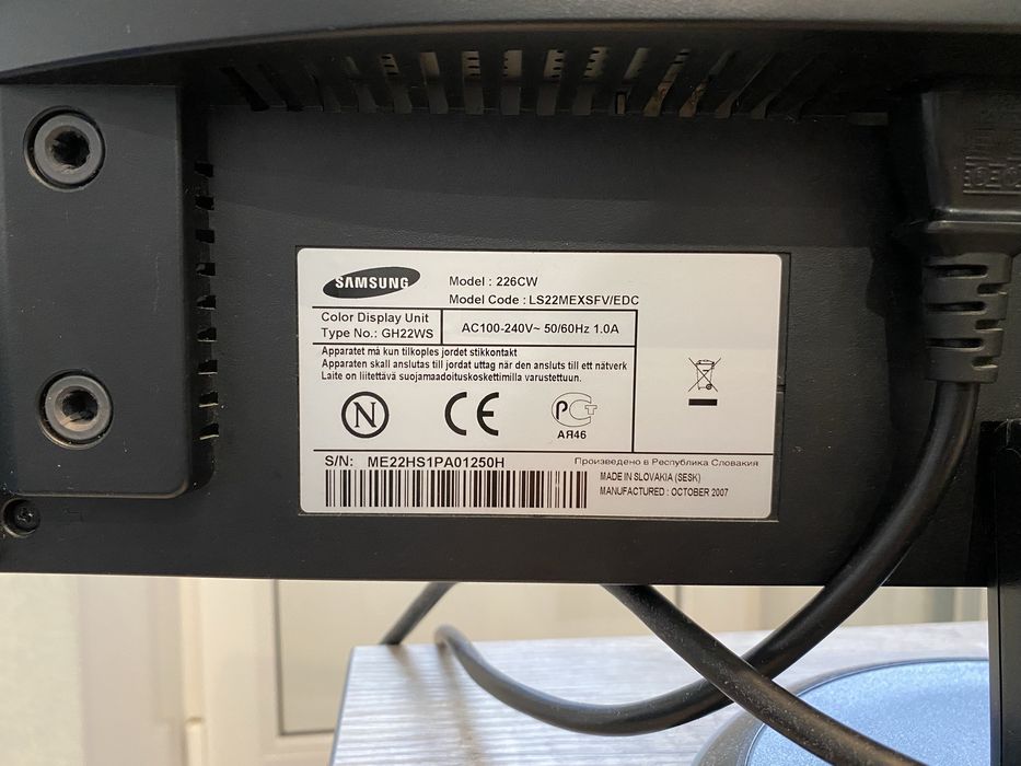 Продам монітор Samsung 226CW