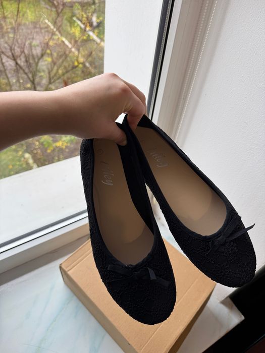 Жіночі балетки чорного кольору