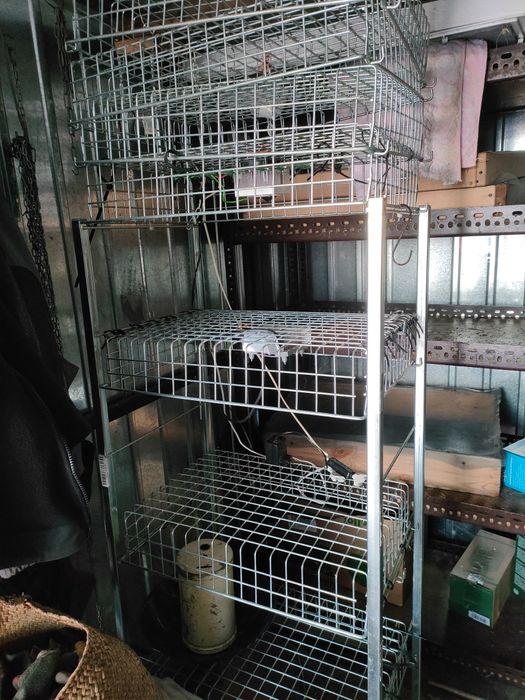 Regał metalowy stabilny magazynowy 140x 57x38