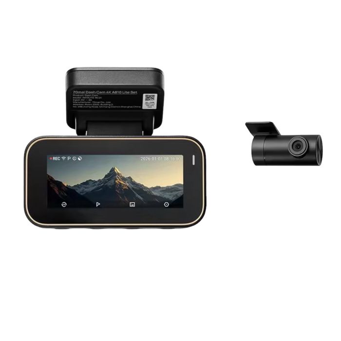 Відеореєстратор 70mai Dash Cam A810 Lite 4K + 70mai Rear Cam RC21
