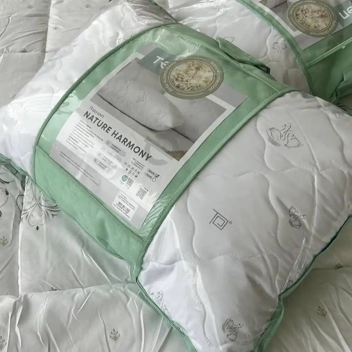 Антиалергійне прошиті подушки/ковдри Лебединий пух "Гармонія" ТЕП