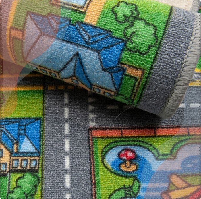 Nowy dywan dziecięcy uliczki miasto 100x150 cm