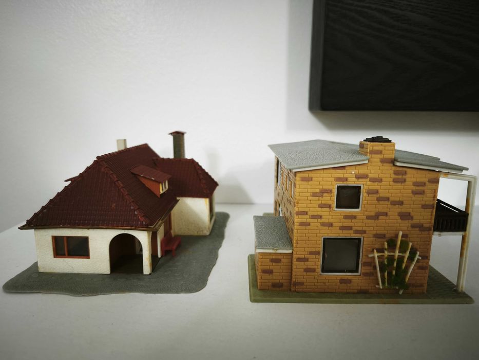 Casas H0 para decoração de maquetes