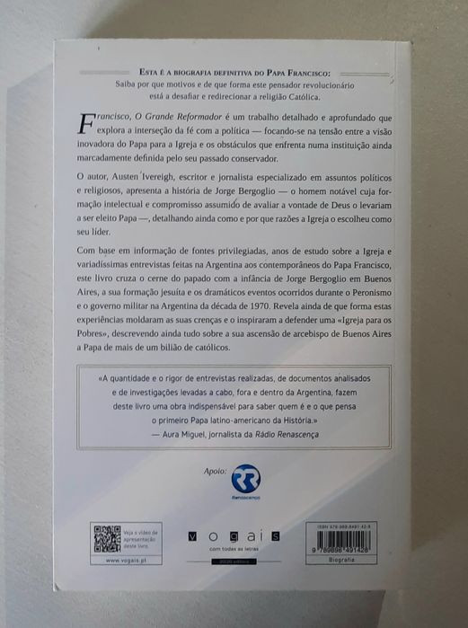 Livro PAPA FRANCISCO, O Grande Reformador