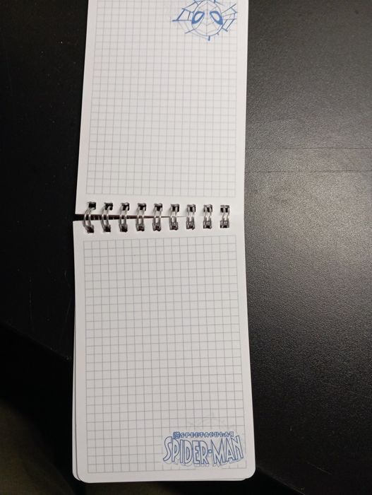 Bloco linhas Spiderman