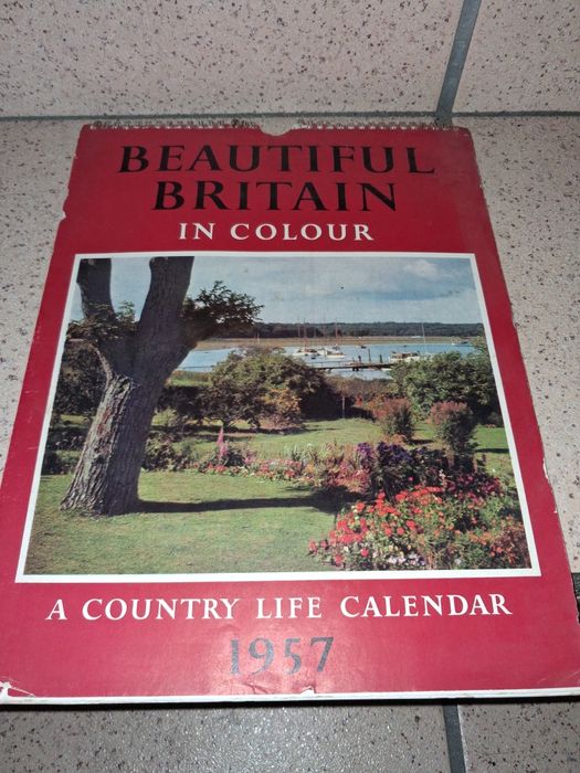 Calendario de parede 1957