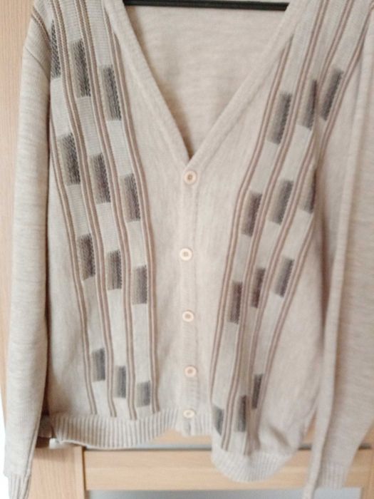 Sweter rozpinany męski XXXL