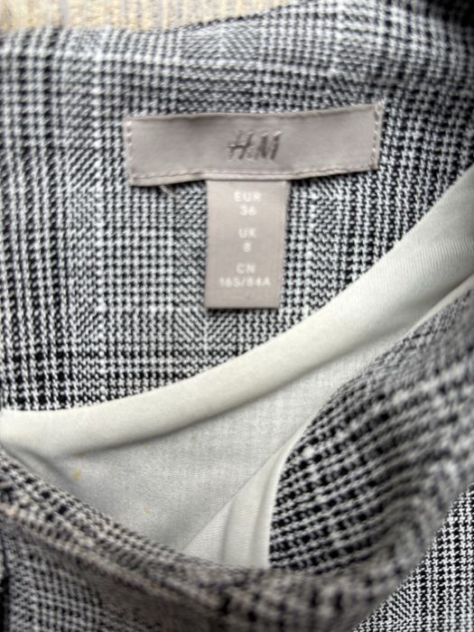 Elegancka sukienka w kratkę H&M rozm. 36