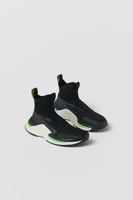 Кросівки унісекс хайтопи zara