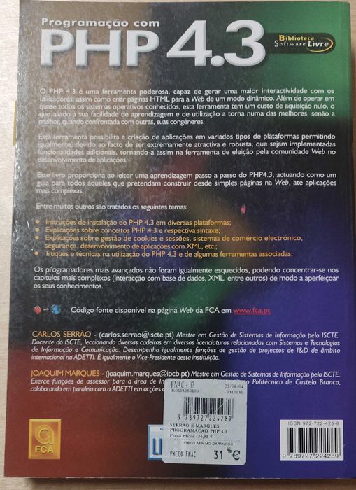 Livro Programação com PHP 4.3
