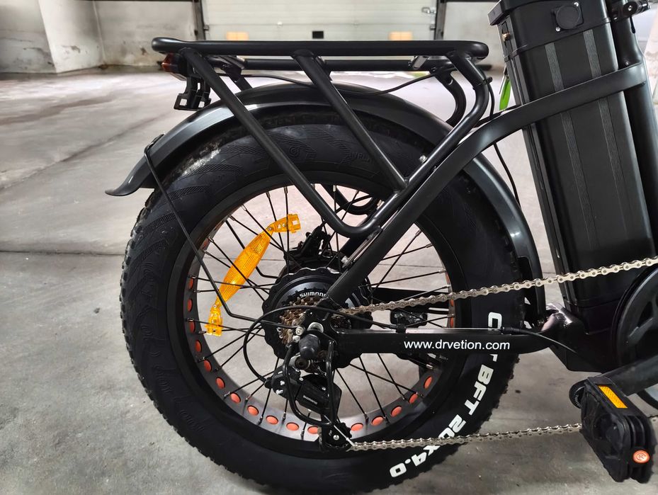 bicicleta elétrica drvetion, 1000w, fat tire, só 20km, com garantia