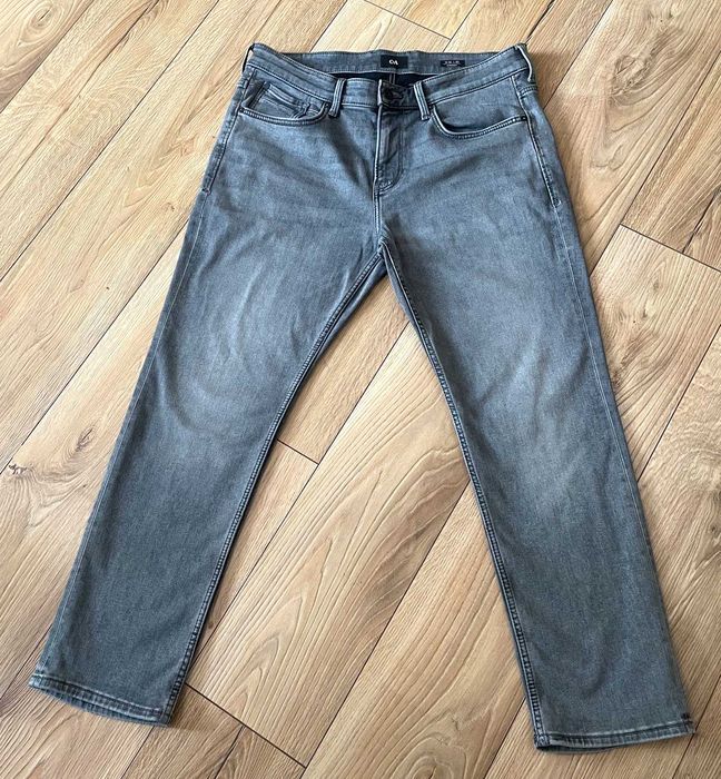 Spodnie męskie dżinsy C&A W36/L30 szare elast 45zł