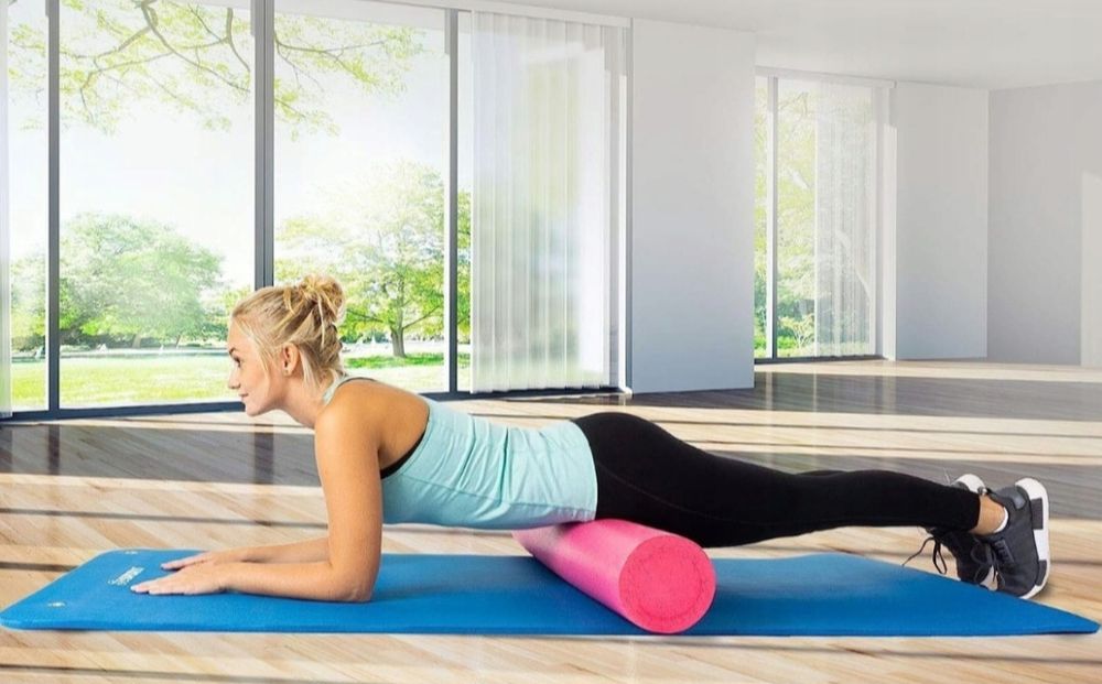 Mata do ćwiczeń ScSPORTS 190 cm x 80 cm niebieski