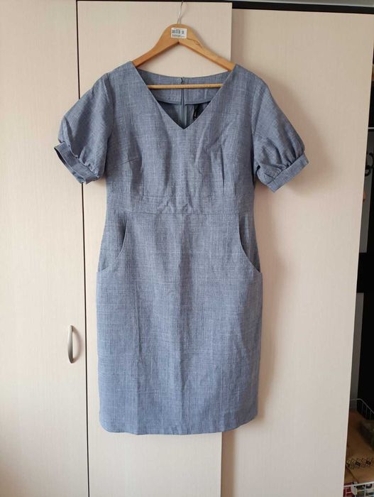 Плаття льон міді р48-50