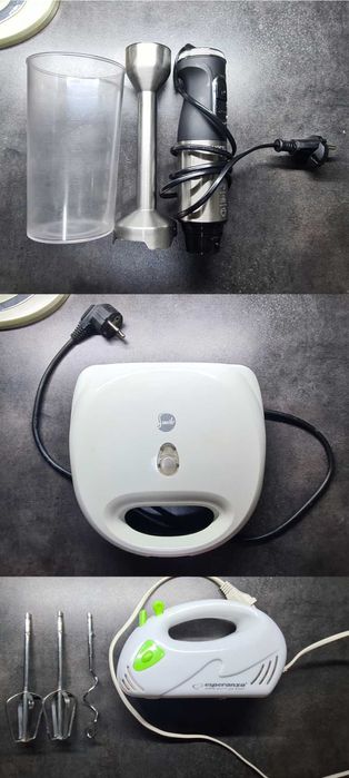 Toster opiekacz blender mikser małe AGD Hoffen MPM Esperanza zestaw