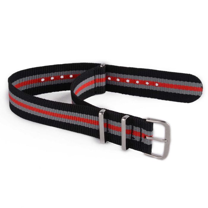 Pasek nylonowy NATO do zegarka szerok 18mm 20mm 22mm czarny oliwkowy