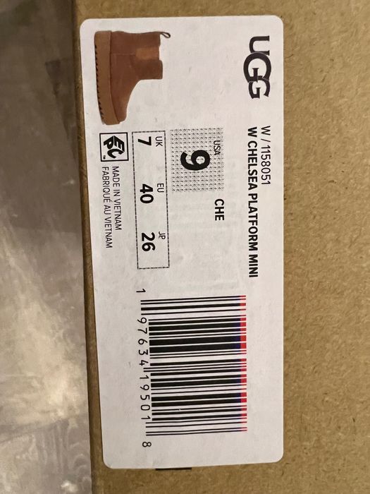 Нові угги ugg chelsea platform mini оригінал