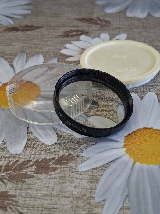 Filtr fotograficzny UV 49 mm (УФ-1х) – vintage, ZSRR