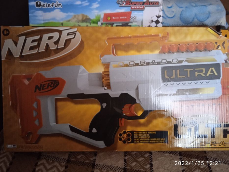 Pistolet NERF ultra dorado