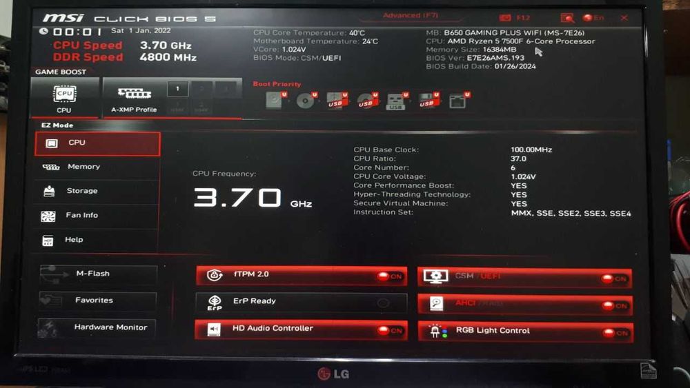 Материнська плата MSI B650 Gaming Plus WiFi