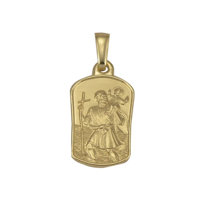 Złota zawieszka Święty Krzysztof próba 585