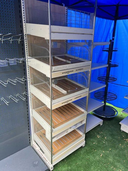 Regał piekarniczy regały piekarnicze meble sklepowe na pieczywo chleb