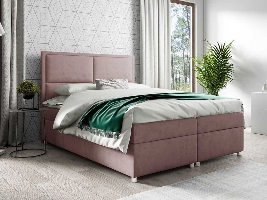 Łóżko KONTYNENTALNE z pojemnikiem 140x200 160x200 180x200 200x200