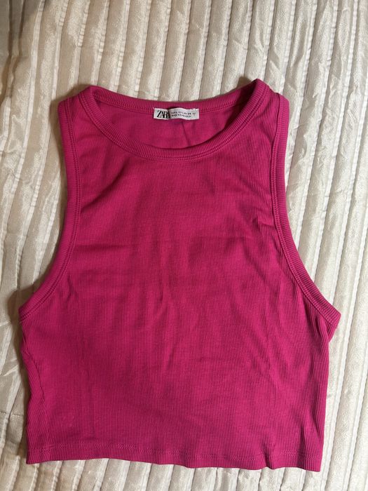 top zara rosa fucsia