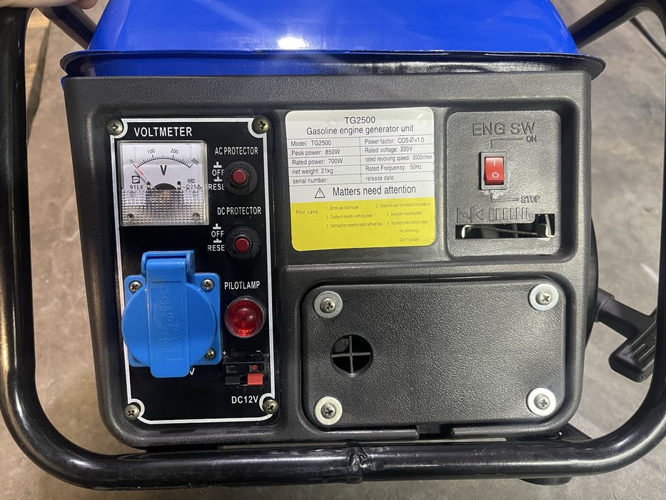 Бензиновый генератор tiger tg2500 850вт