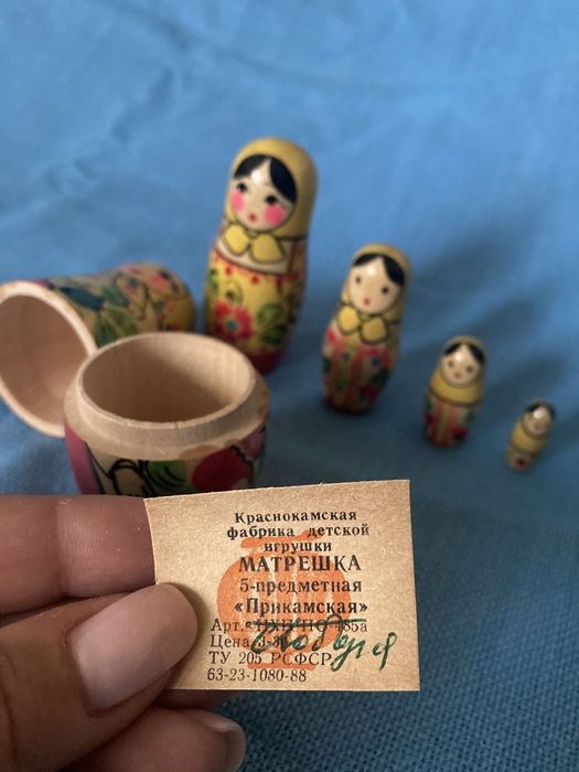 Матрёшка 5-предметная, новая 
Лялька дерев’янна розписна, нова