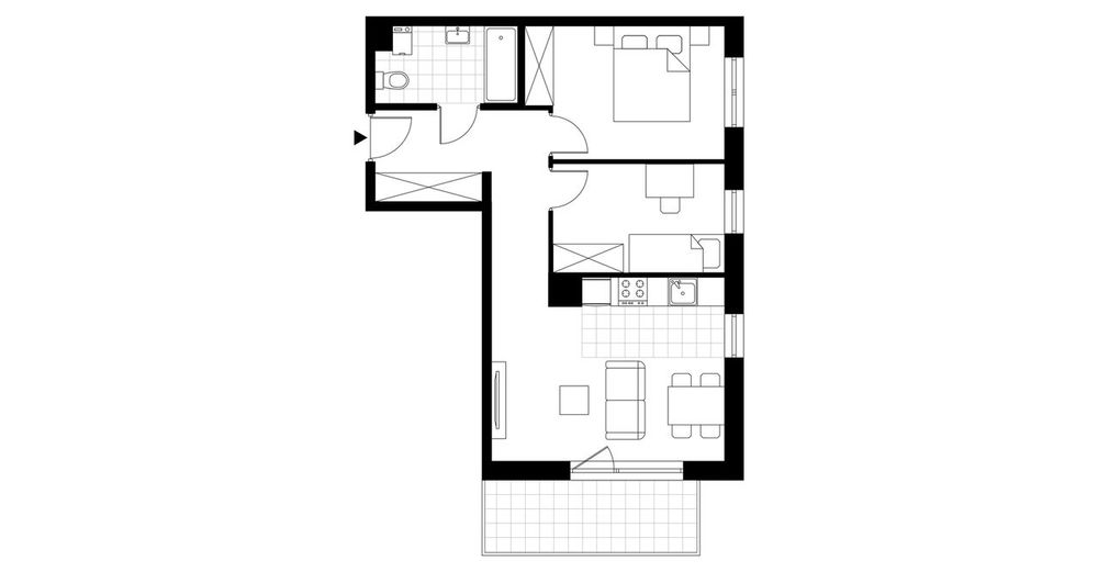 3-pokojowe mieszkanie 52m2 + balkon