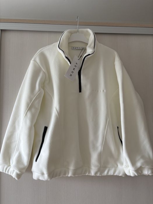 Nowy kremowy polar fleece ADMOR z metką