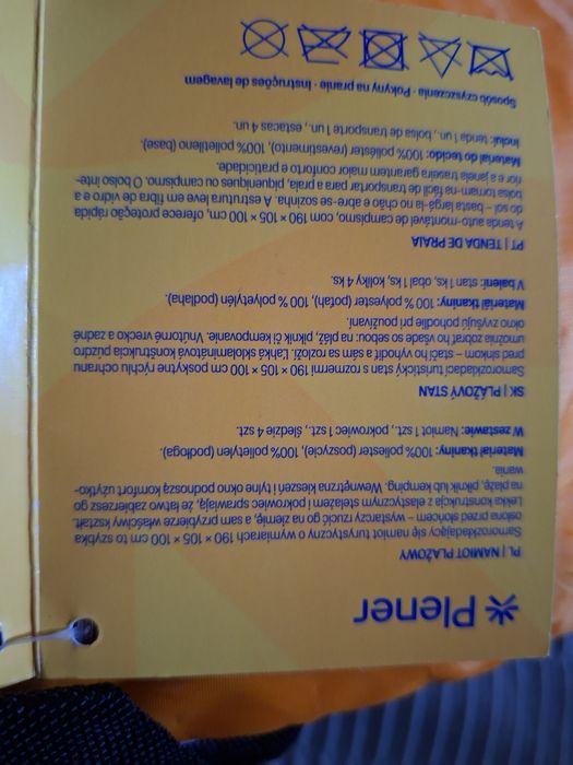 Namiot plażowy/ plenerowy samorozkładający się