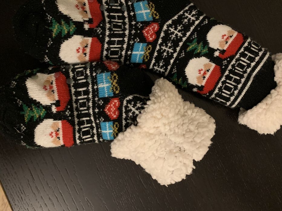 Носки теплые, новогодние размер 37-3&