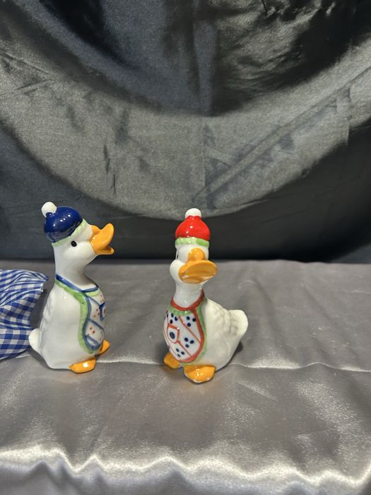 Solniczka i pieprzniczka – Kaczka i kaczorek – Ceramiczny zestaw