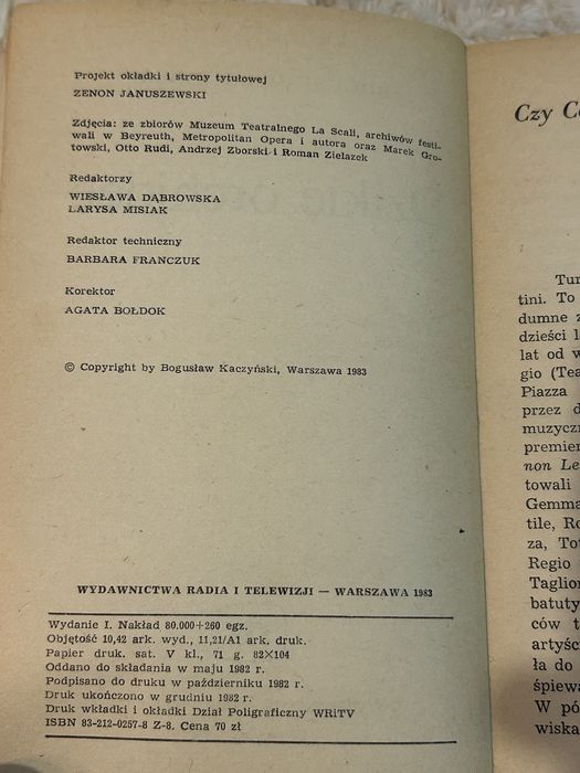 Książka Dzikie orchidee Bogusław Kaczyński 1983 opera felietony PRL