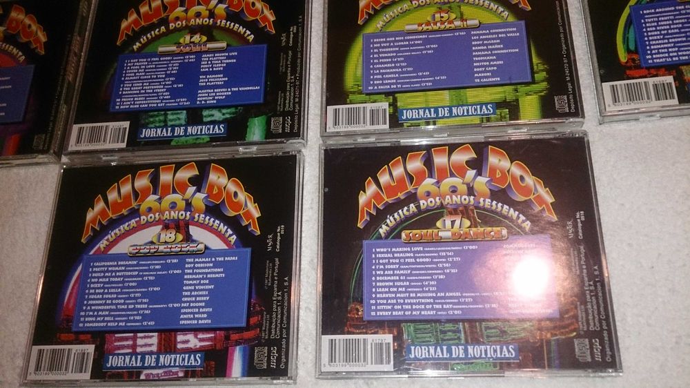 music box 60`s - música dos anos sessenta (coleção completa 18 cds)
