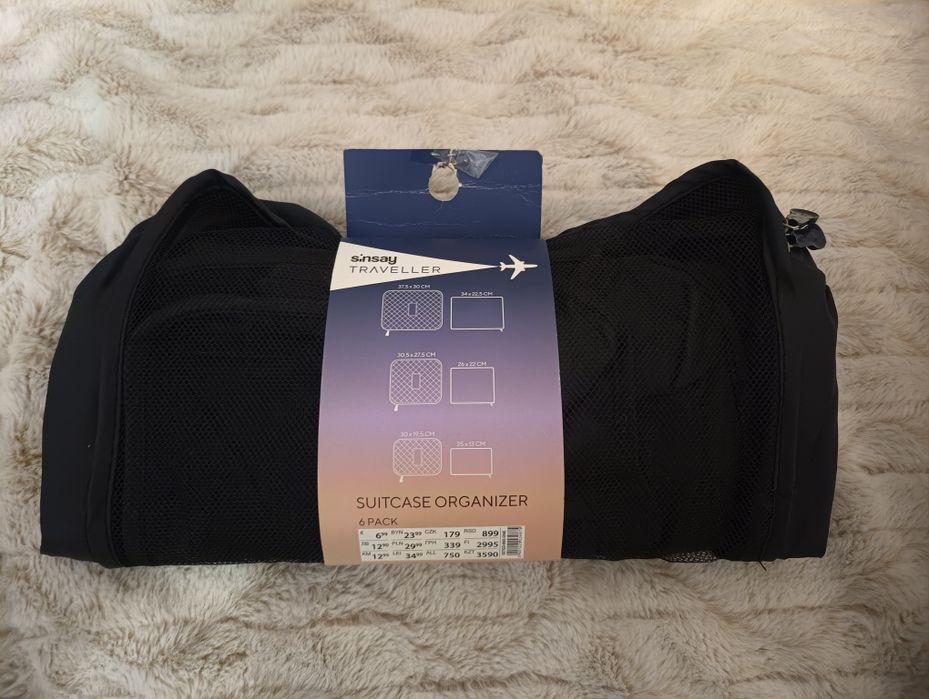 Nowy organizator walizki Sinsay czarny