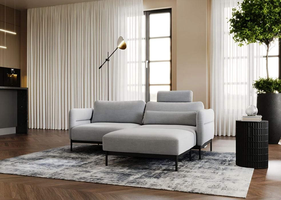 Rozkładana sofa z pufą duero