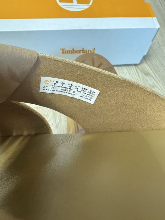 Тапки, шльопанці жіночі шкіряні Timberland