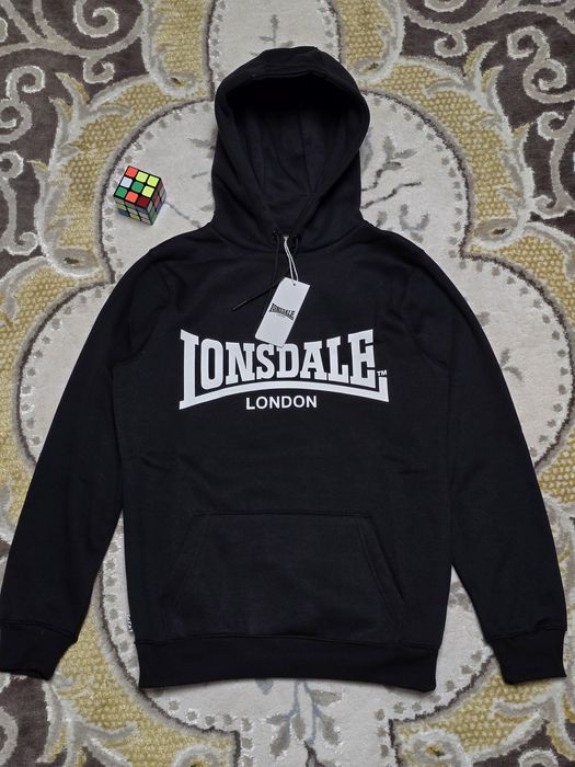 Чорний худі Lonsdale London Essential
