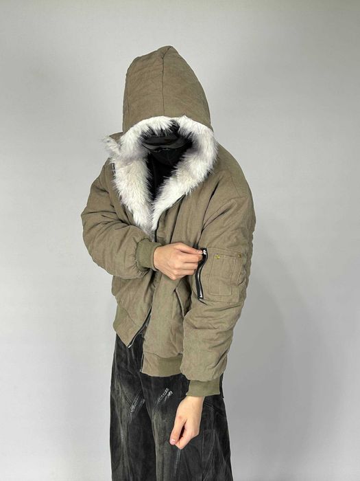 Бомбер Аляска куртка Bomber бежева zip капюшон куртка зіпка курточка