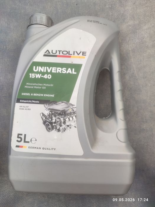 Моторна олива, масло AUTOLIVE Universal 15W-40 5 л