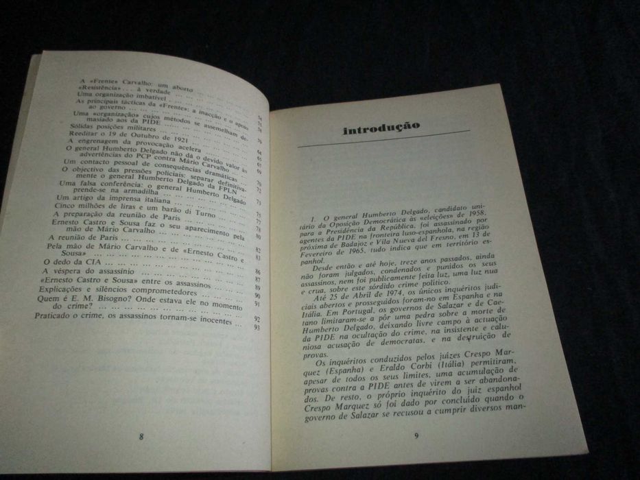 Livro O Assassínio do General Humberto Delgado Pedro Ramos de Almeida